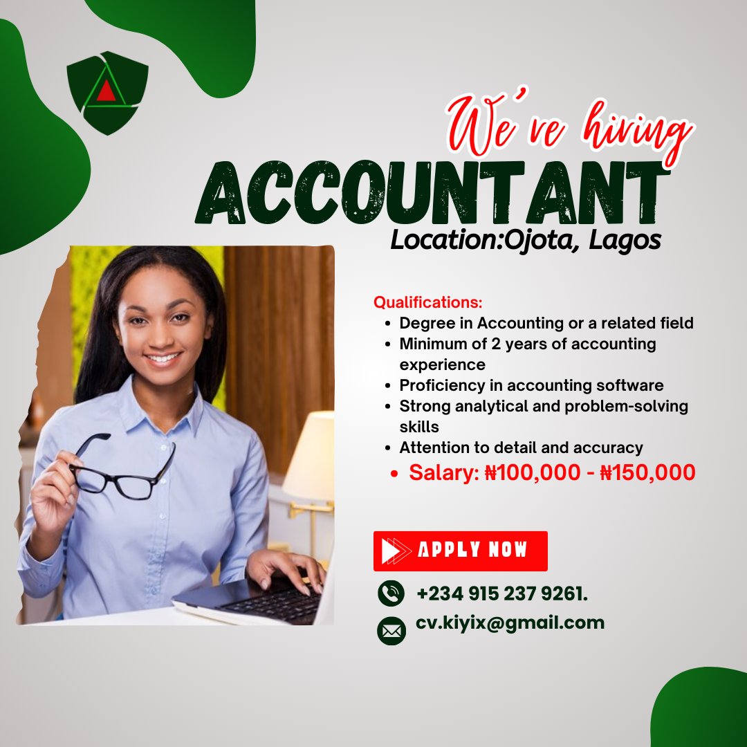 NOW RECRUITING ACCOUNTANT